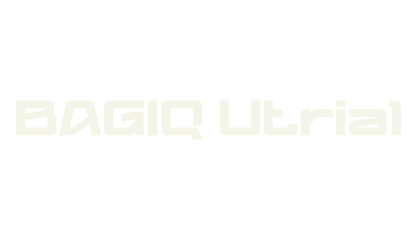 BAGIQ Utrial, sports font preview