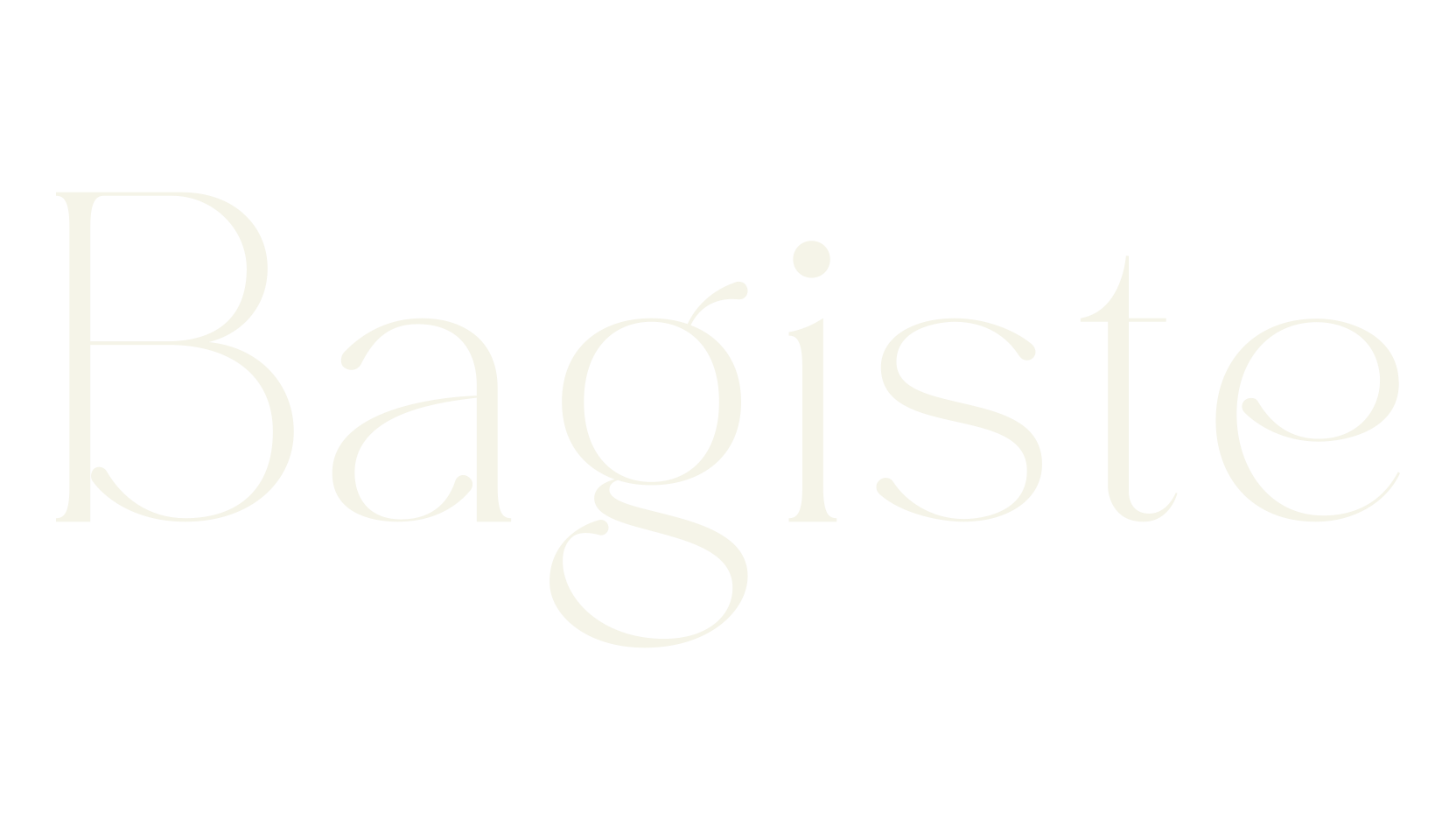 Bagiste, serif font preview