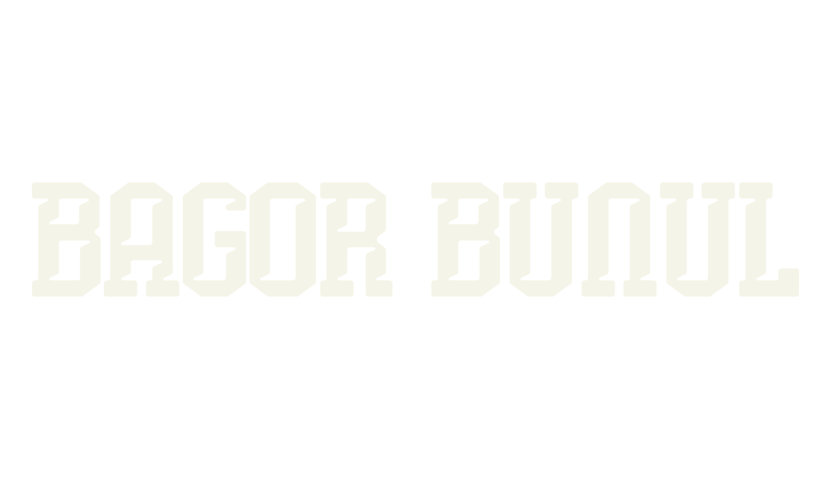 Bagor Bunul, sports font preview