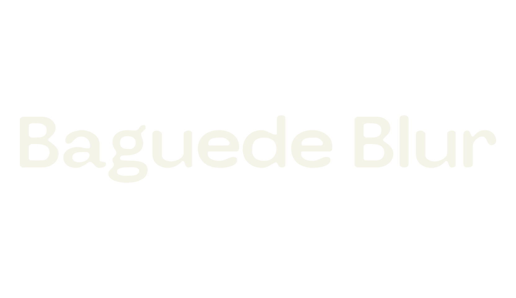 Baguede Blur, flyer font preview