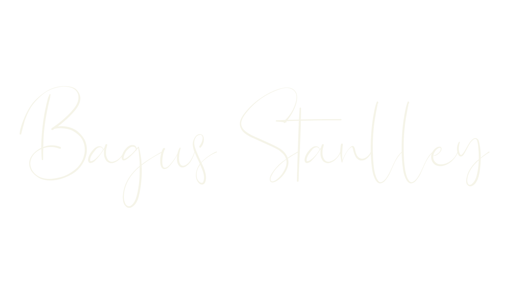 Bagus Stanlley, cursive font preview