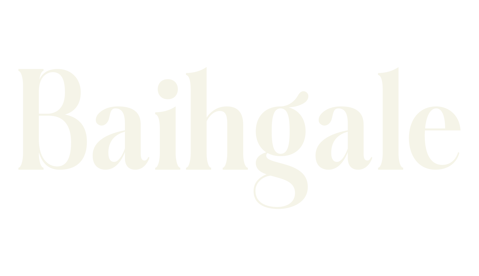 Baihgale, serif font preview