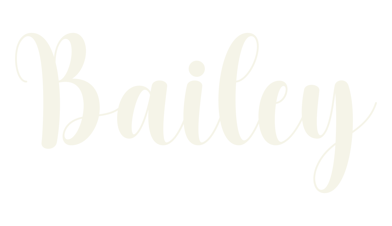 Bailey, script font preview