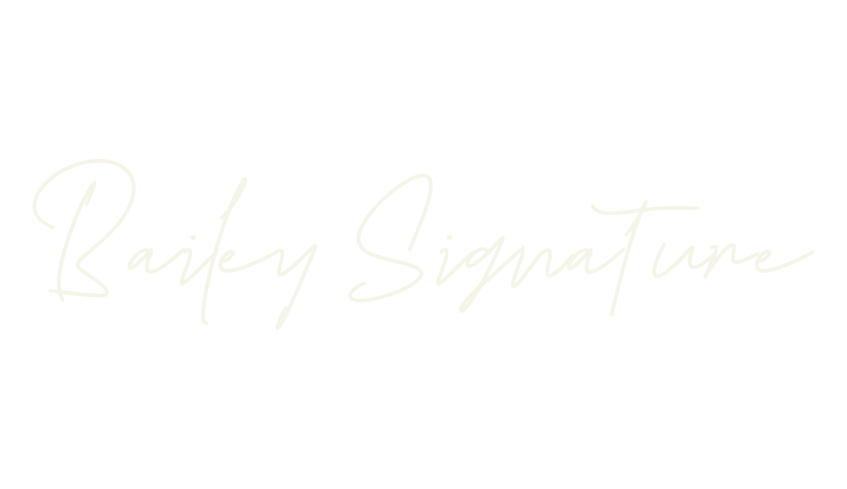 Bailey Signature, handwritten font preview