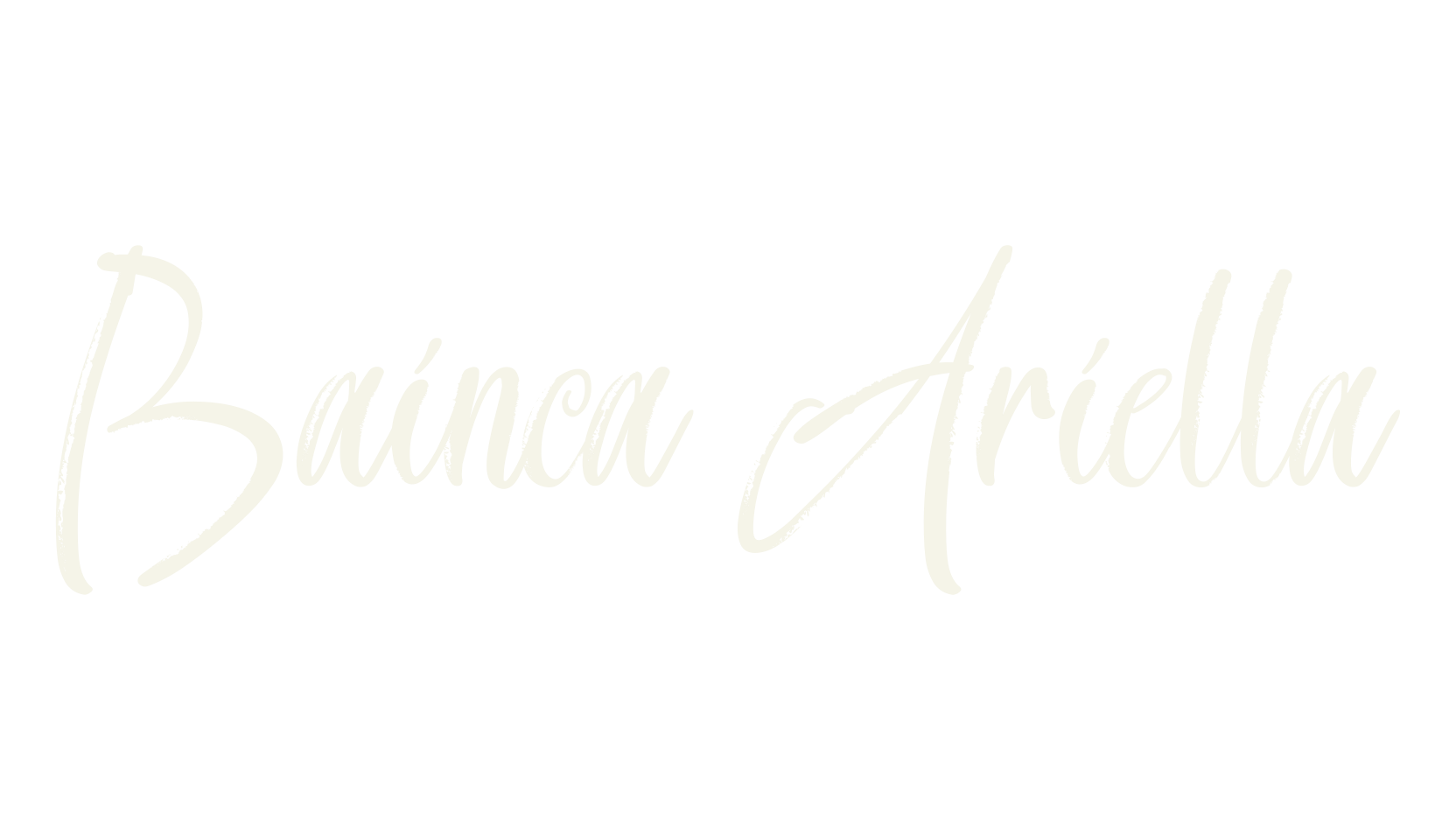 Bainca Ariella, calligraphy font preview