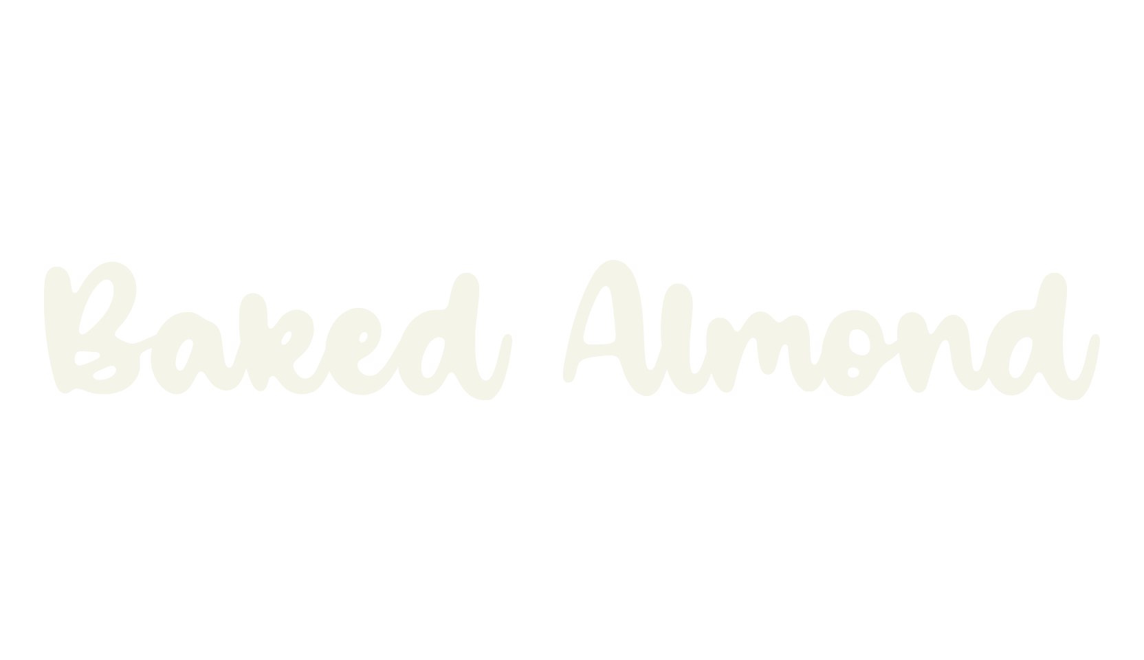 Baked Almond, fashion script font preview