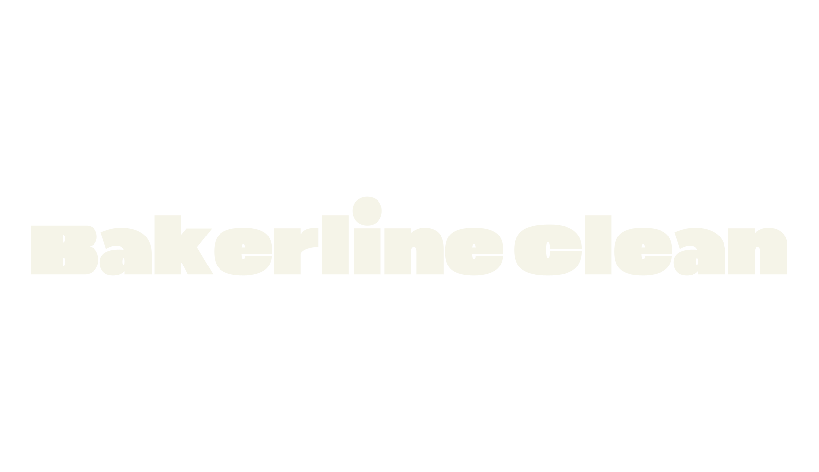 Bakerline Clean, bold font preview