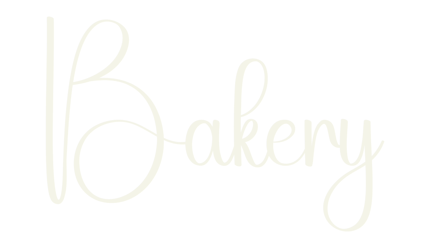 Bakery, calligraphy font preview
