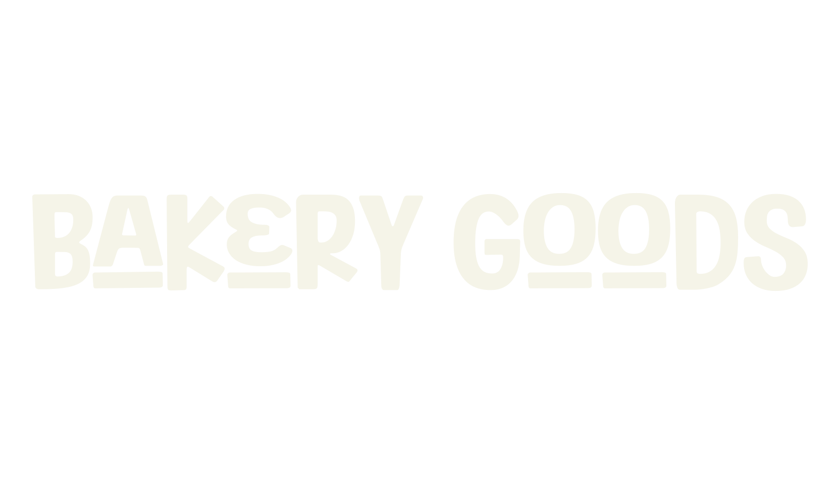 Bakery Goods, display market font preview