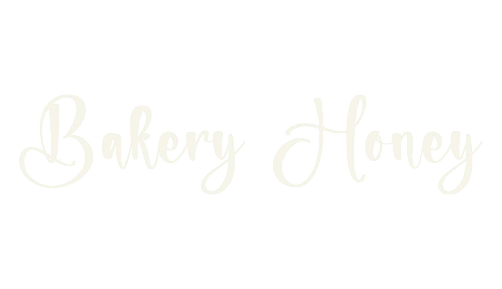 Bakery Honey, cursive font preview