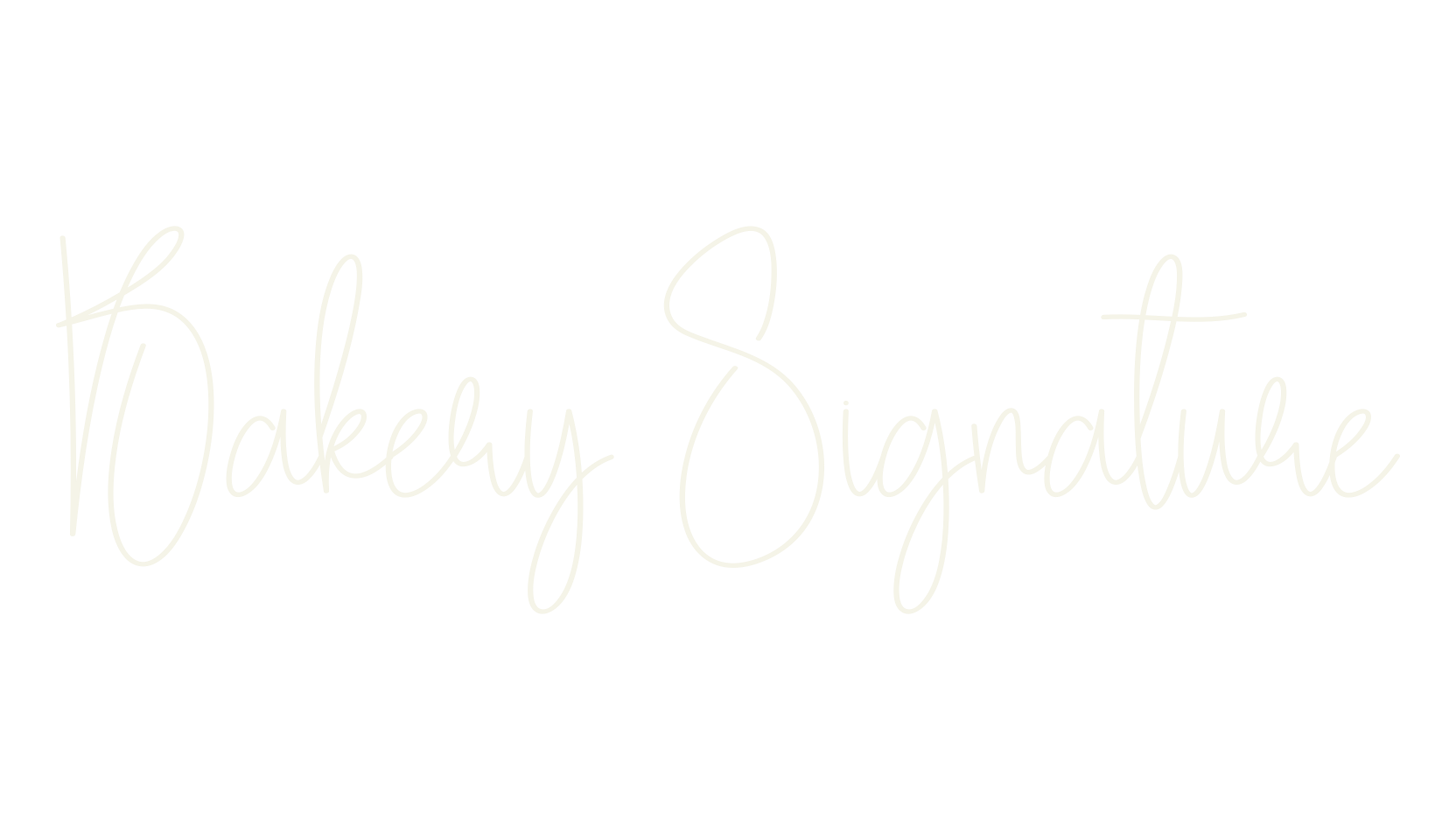 Bakery Signature, calligraphy font preview
