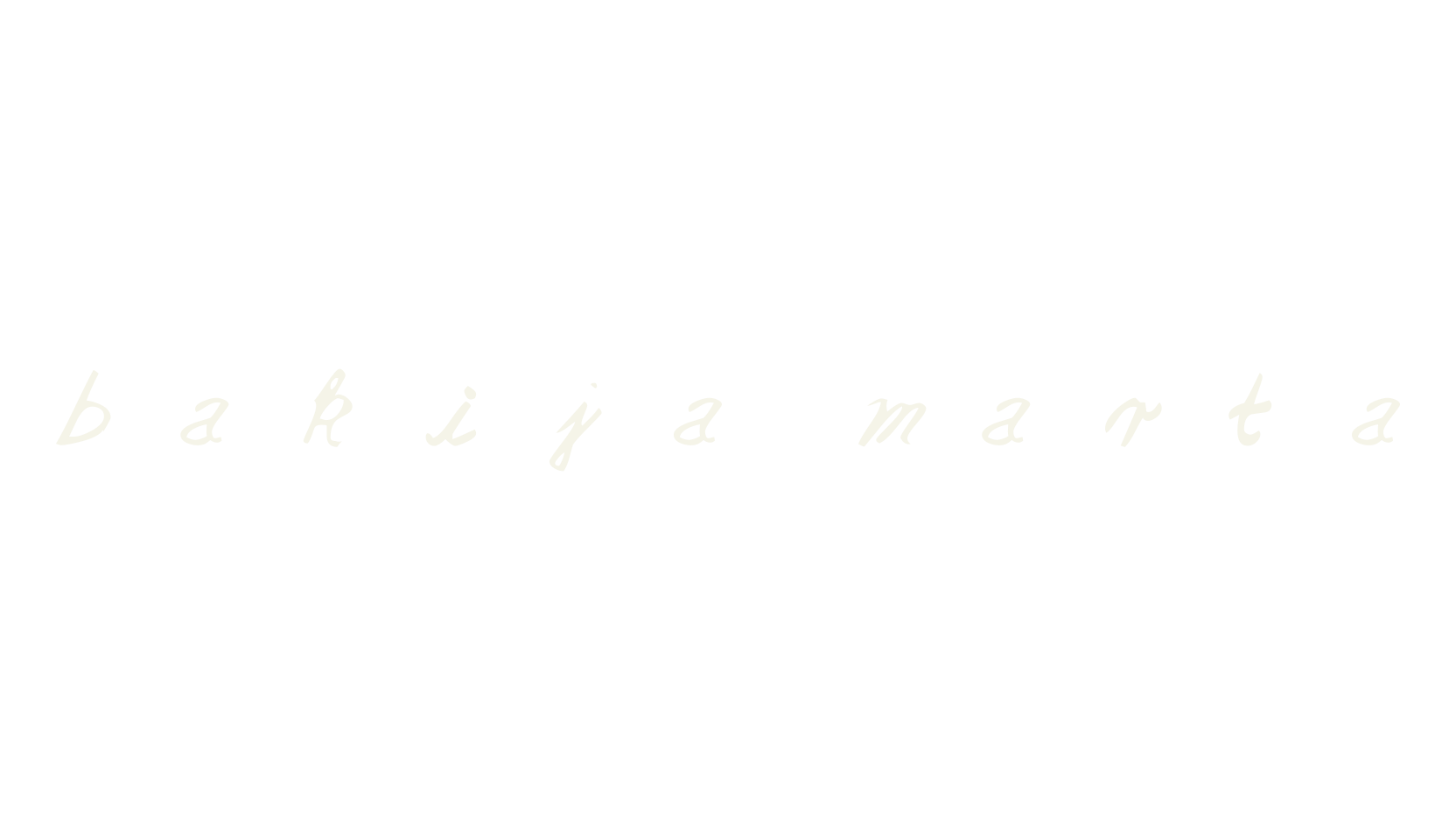 bakija marta, cursive font preview