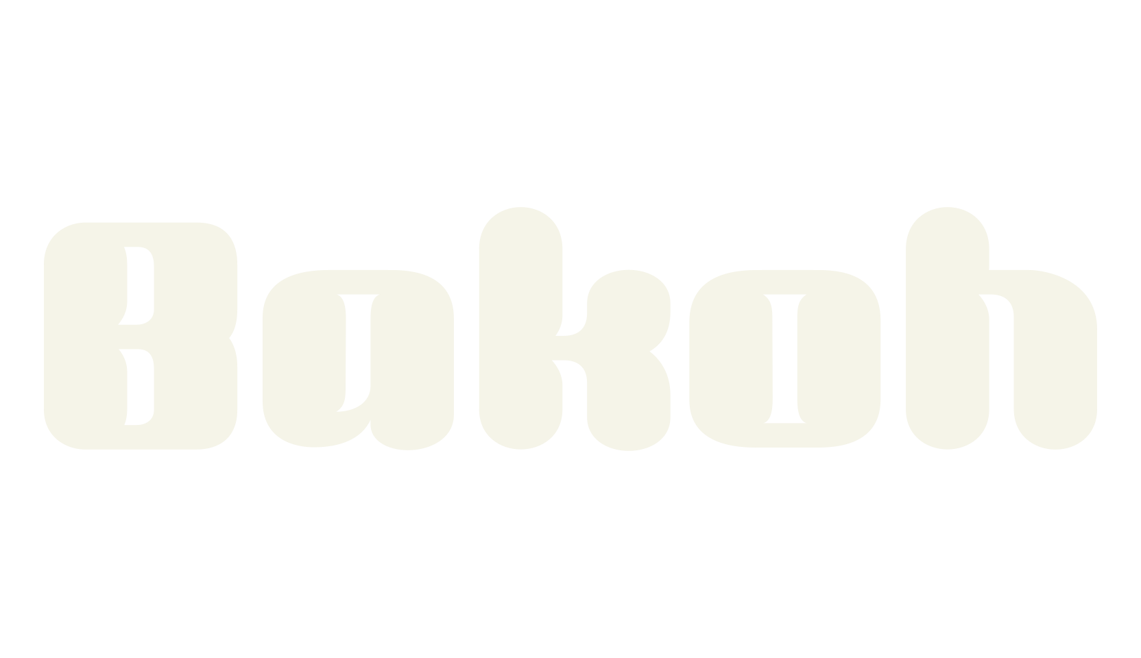 Bakoh, bubble letters font preview