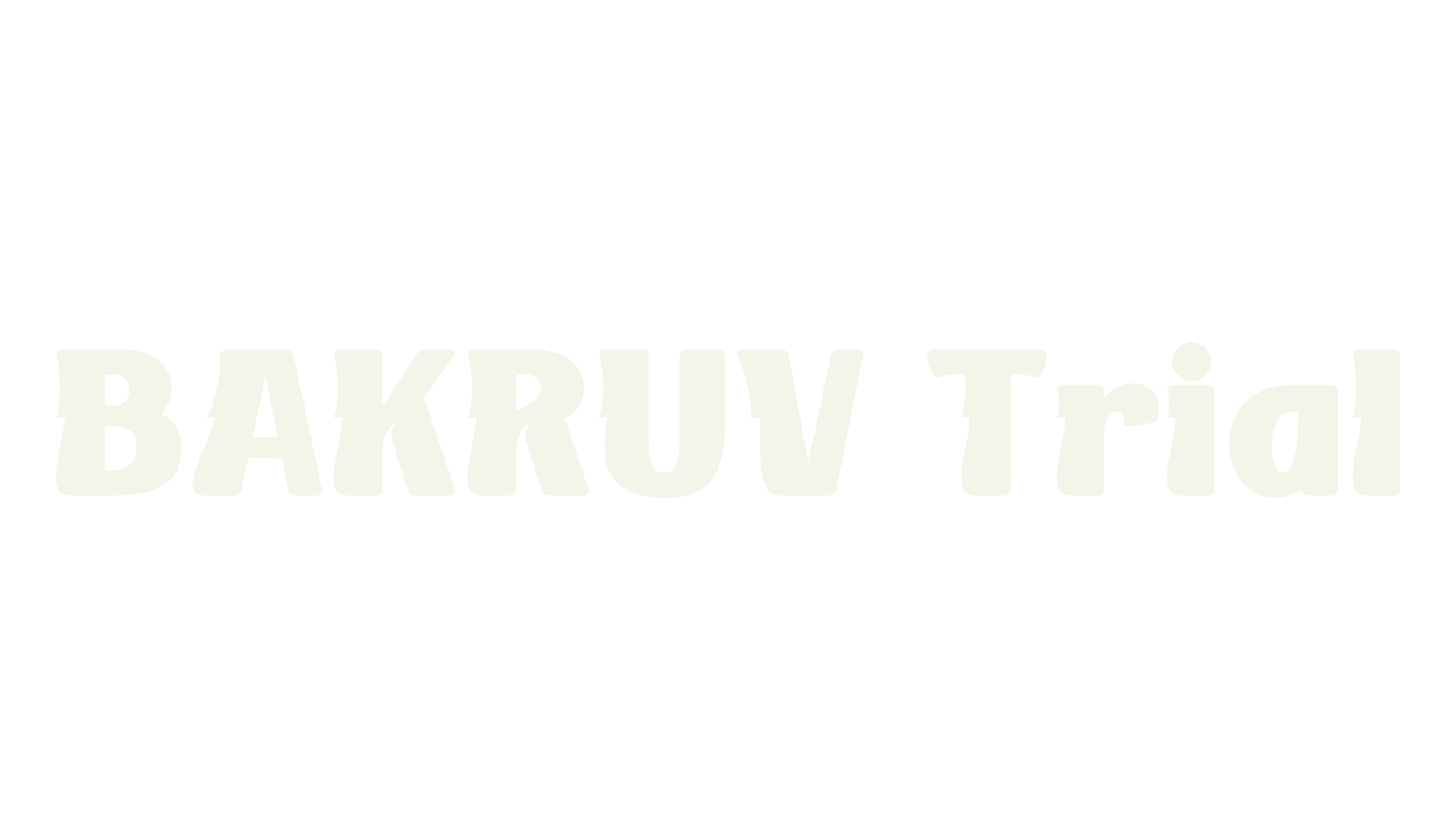 BAKRUV Trial, movies font preview