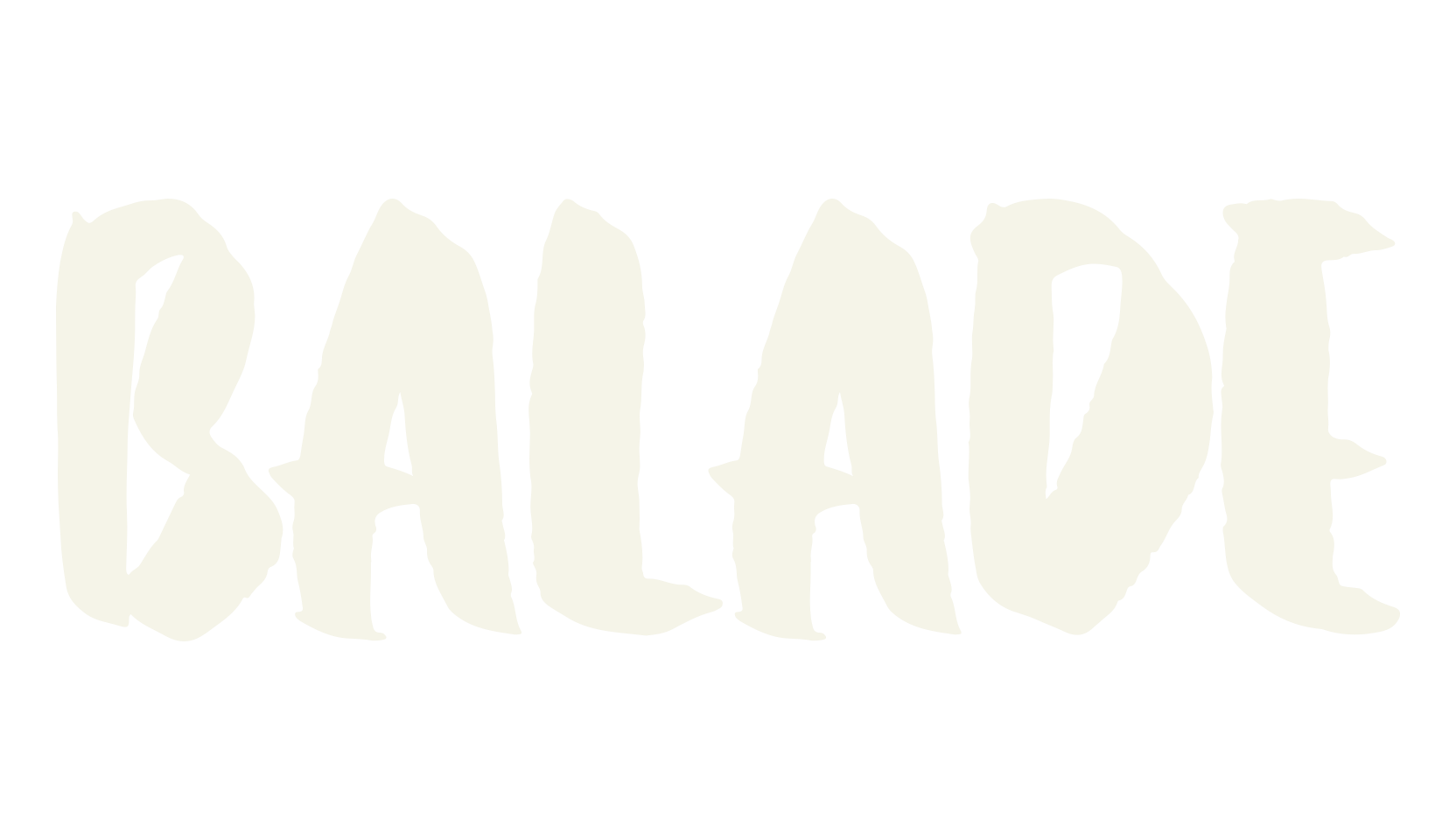 Balade, birthday font preview