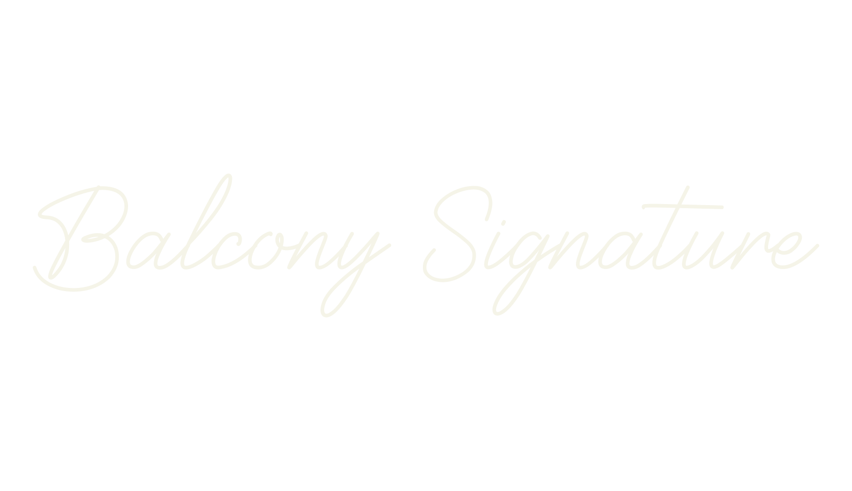 Balcony Signature, fashion script font preview