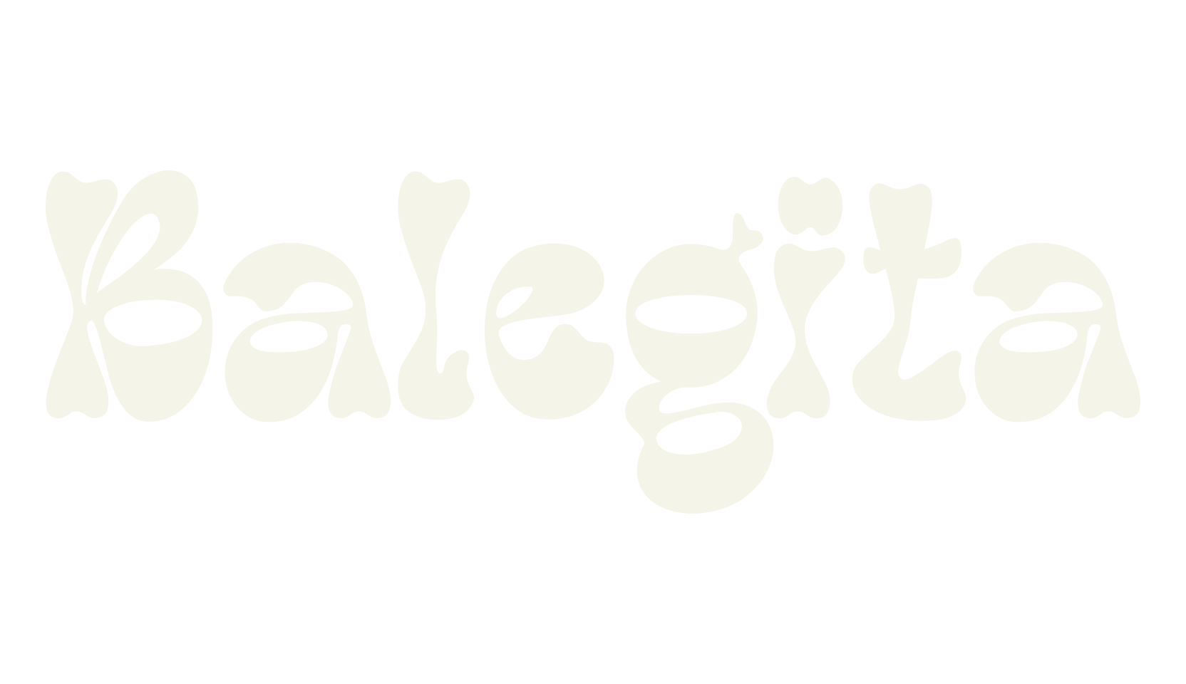 Balegita, retro font preview