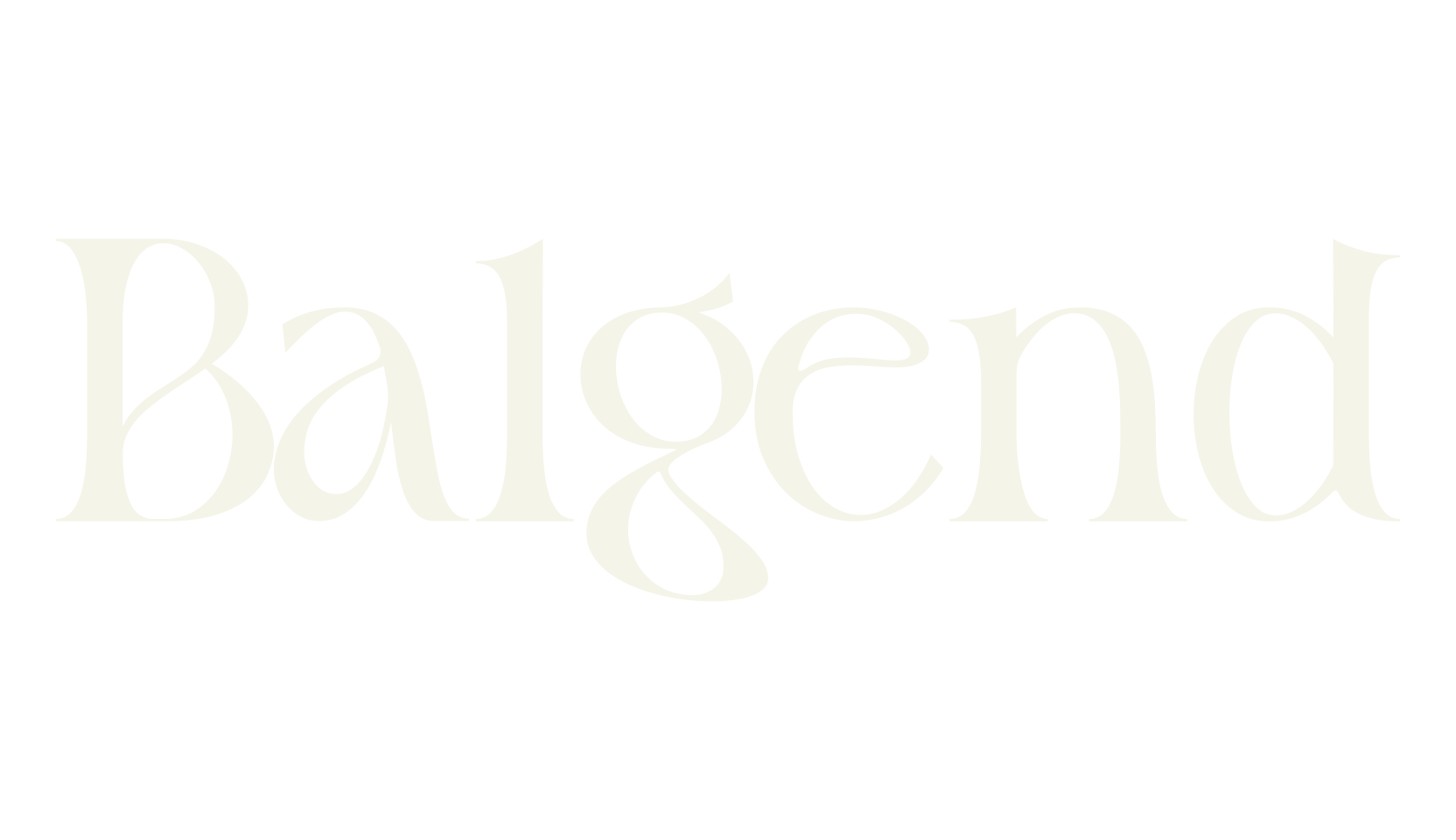 Balgend, luxury font preview