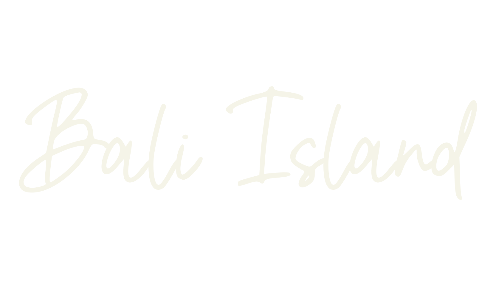 Bali Island, watermark font preview