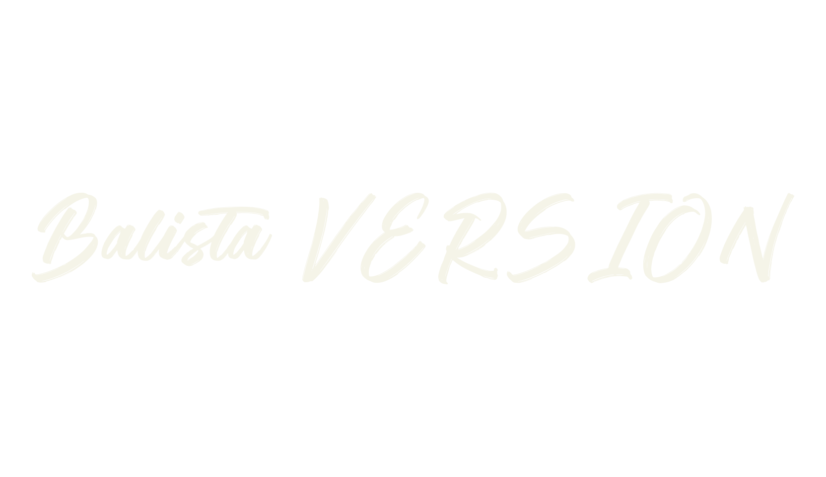 Balista VERSION, script font preview