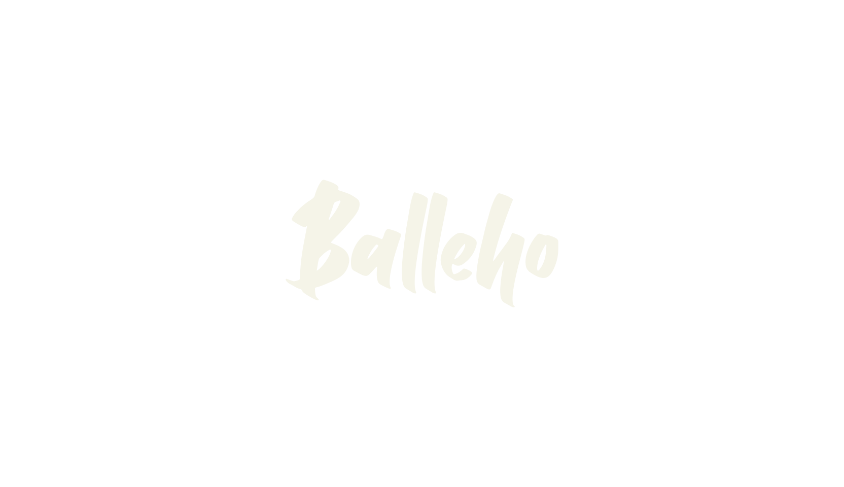 Balleho, hand drawn font preview