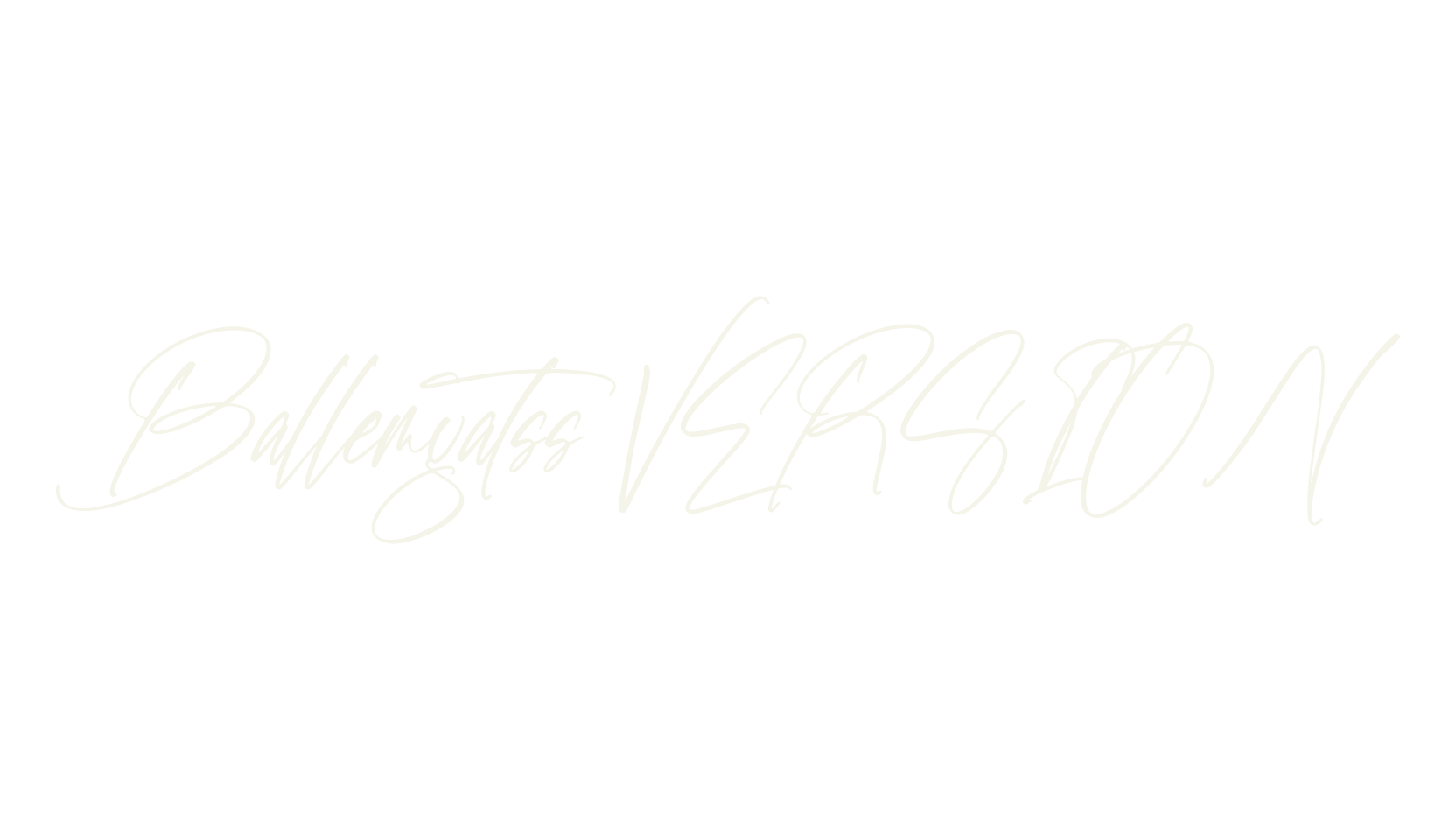 Ballemyatss VERSION, script font preview