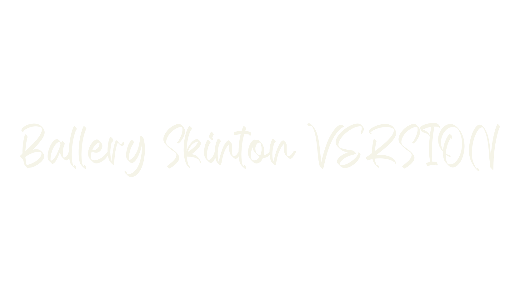 Ballery Skinton VERSION, script font preview