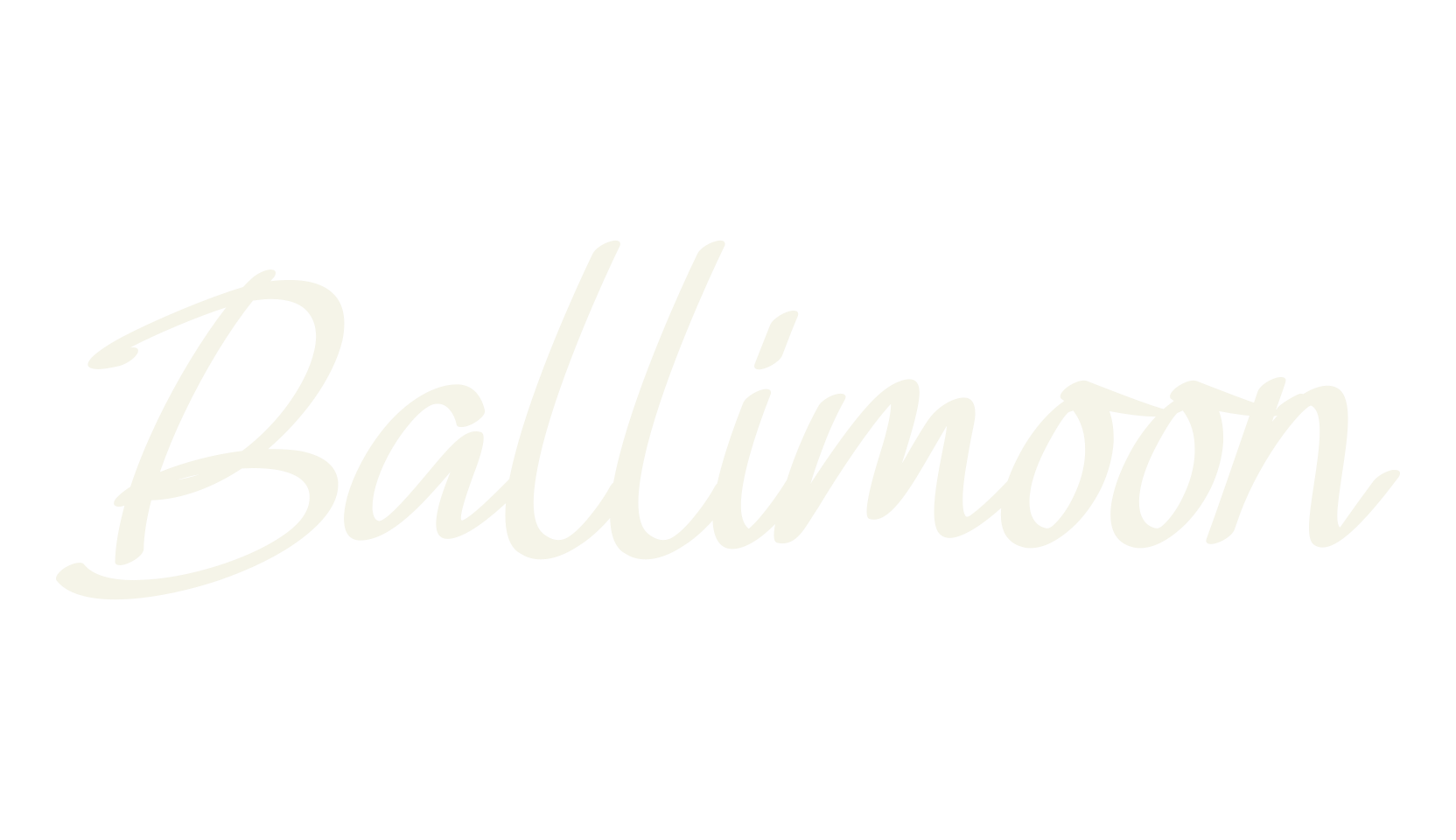 Ballimoon, cursive font preview