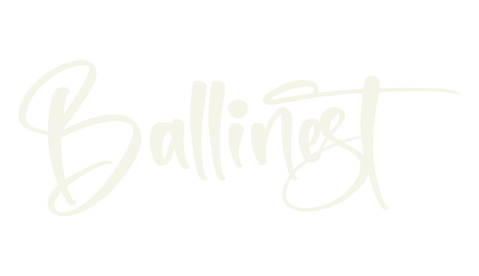 Ballinest, script font preview
