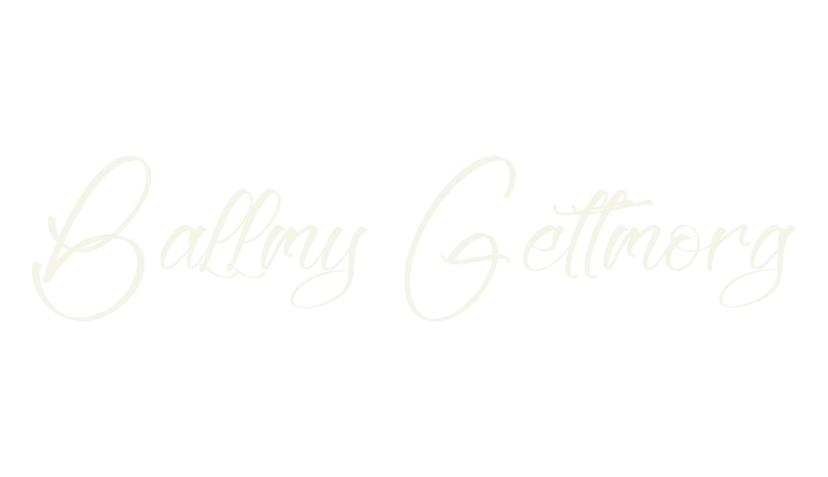 Ballmy Gettmorg, script font preview