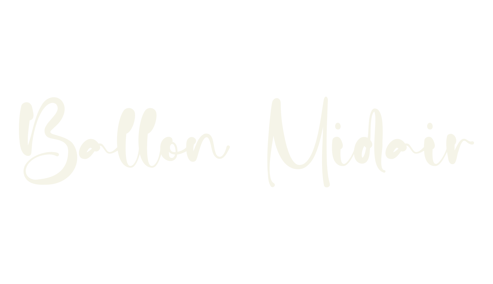 Ballon Midair, handwritten font preview