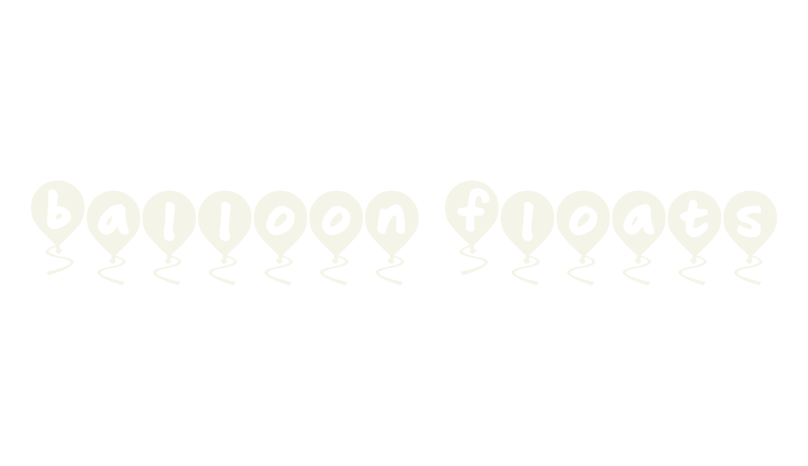 Balloon Floats, display market font preview