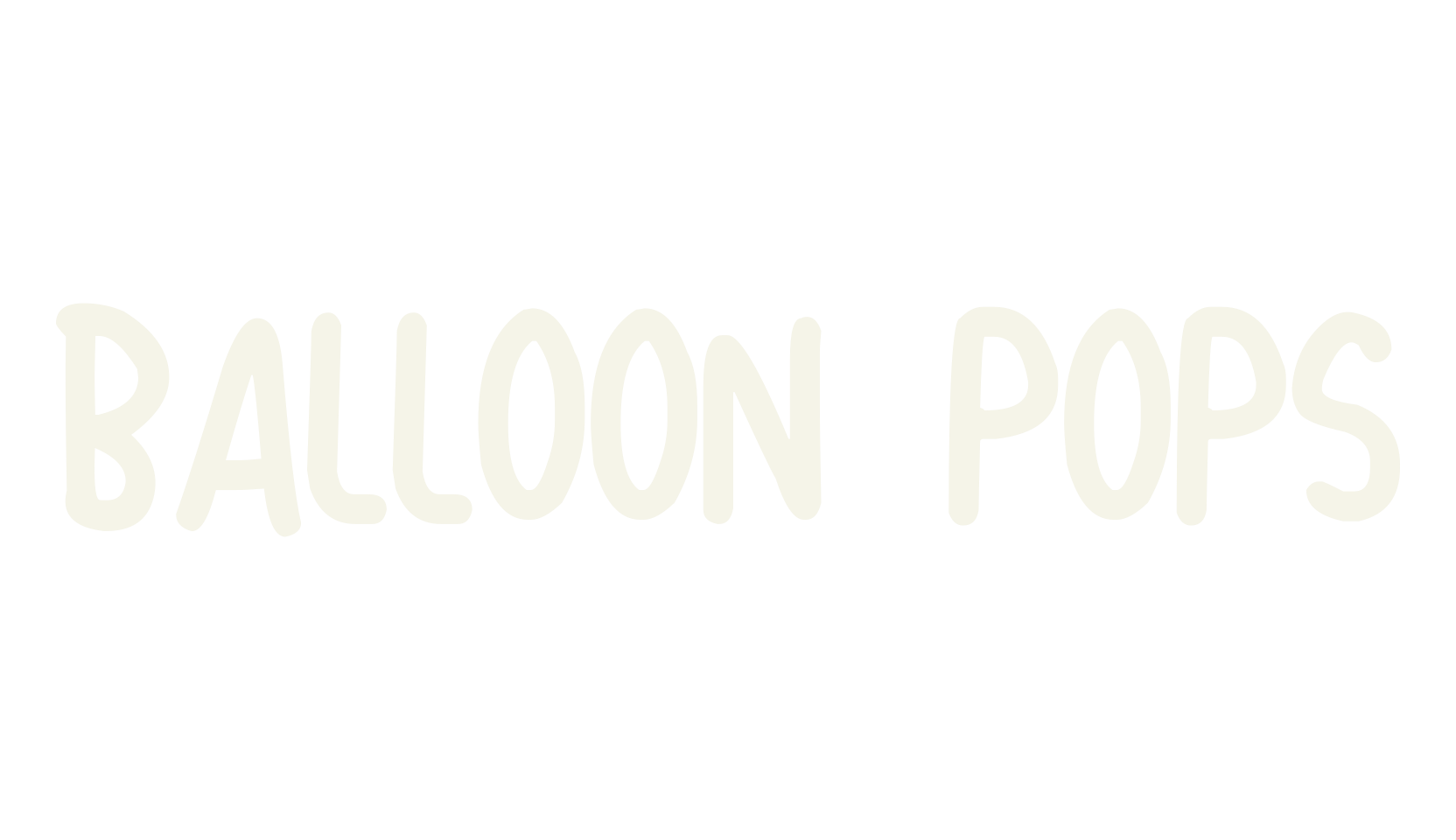 Balloon Pops, display market font preview