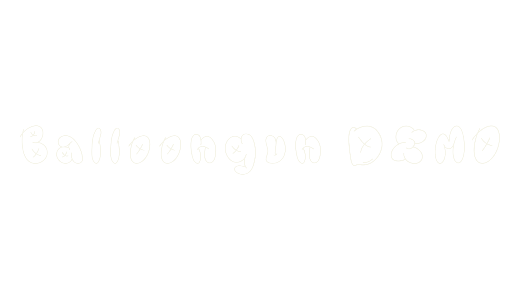 Balloongun DEMO, graffiti font preview