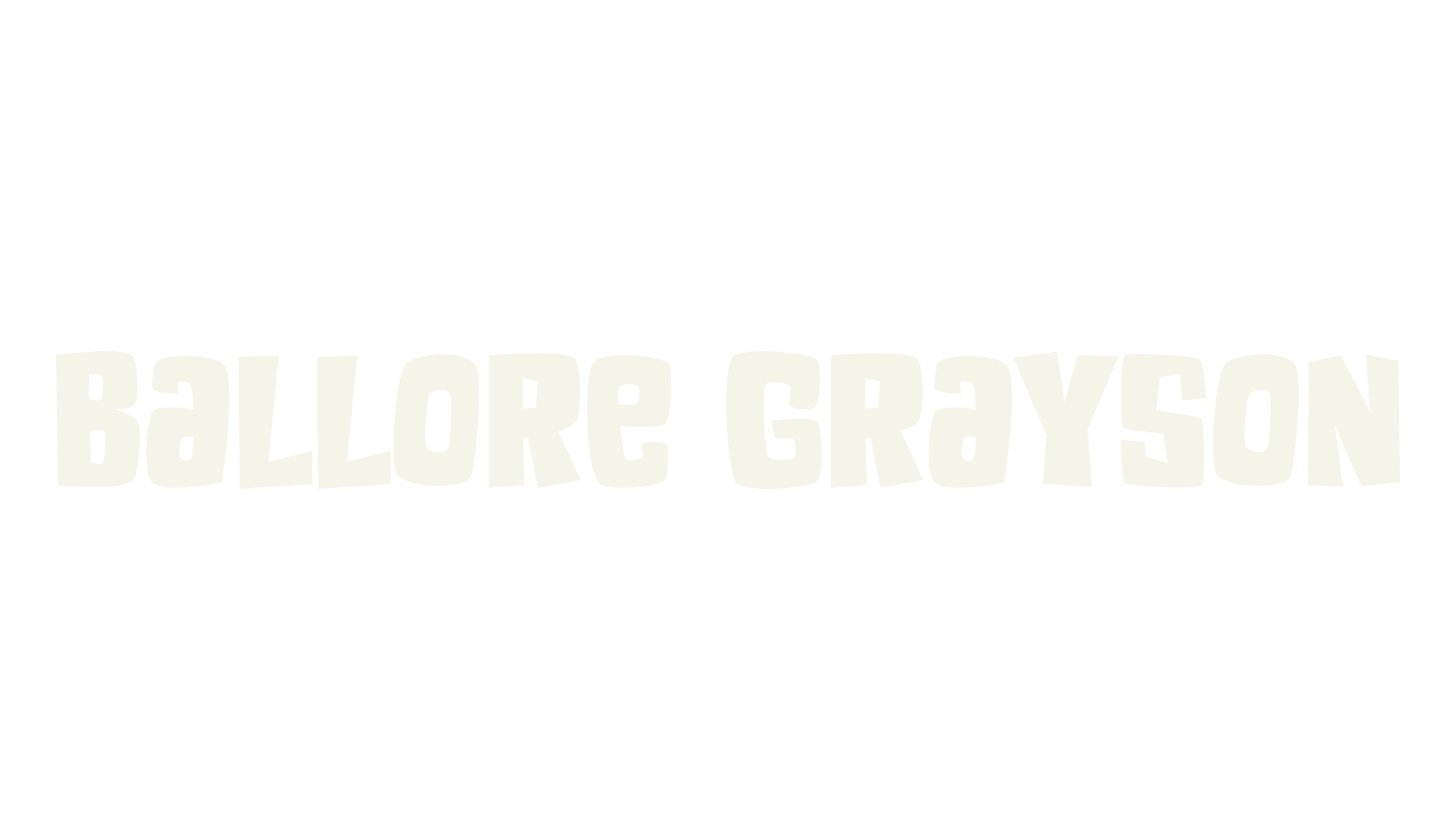 Ballore Grayson, funky font preview