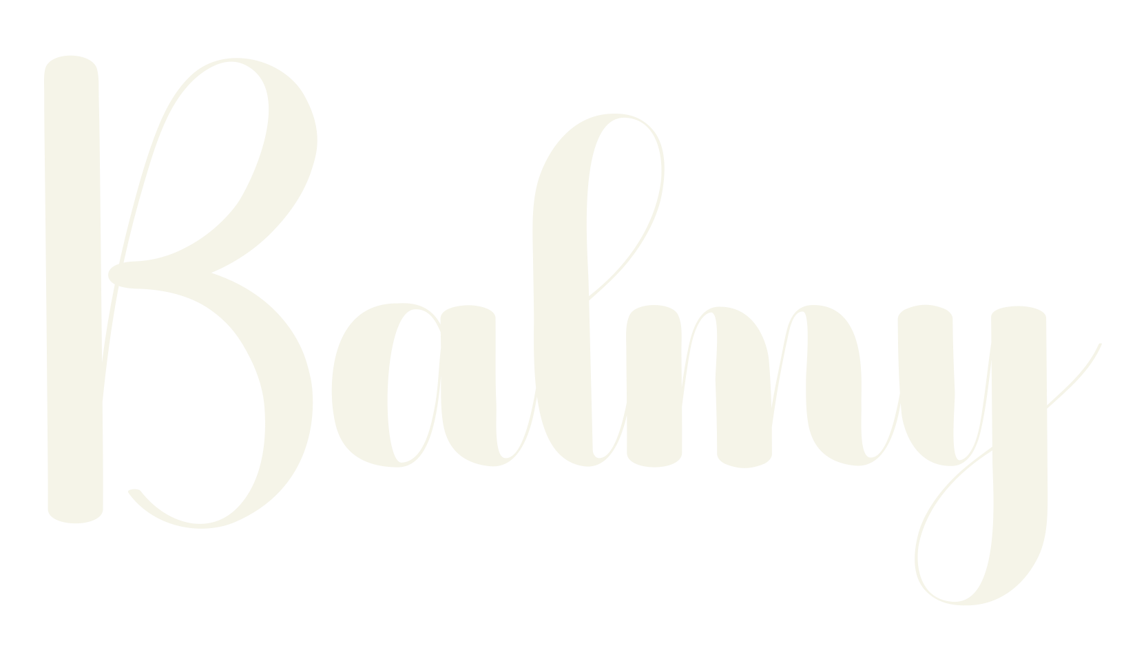 Balmy, calligraphy font preview