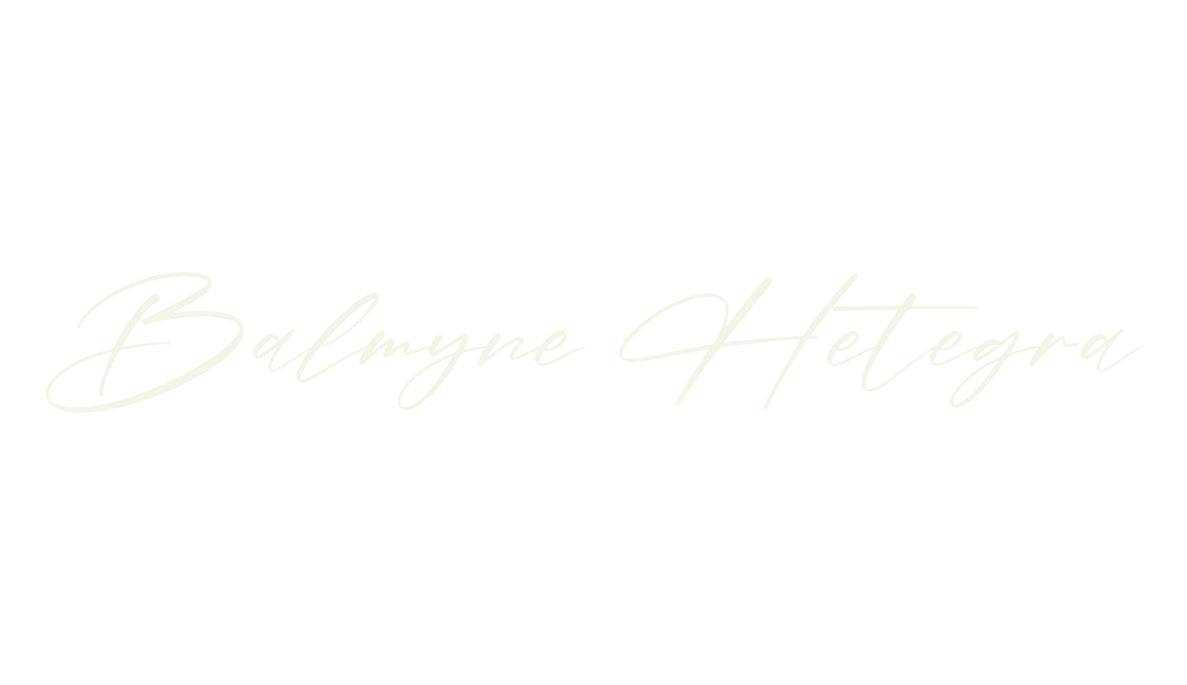Balmyne Hetegra, script font preview