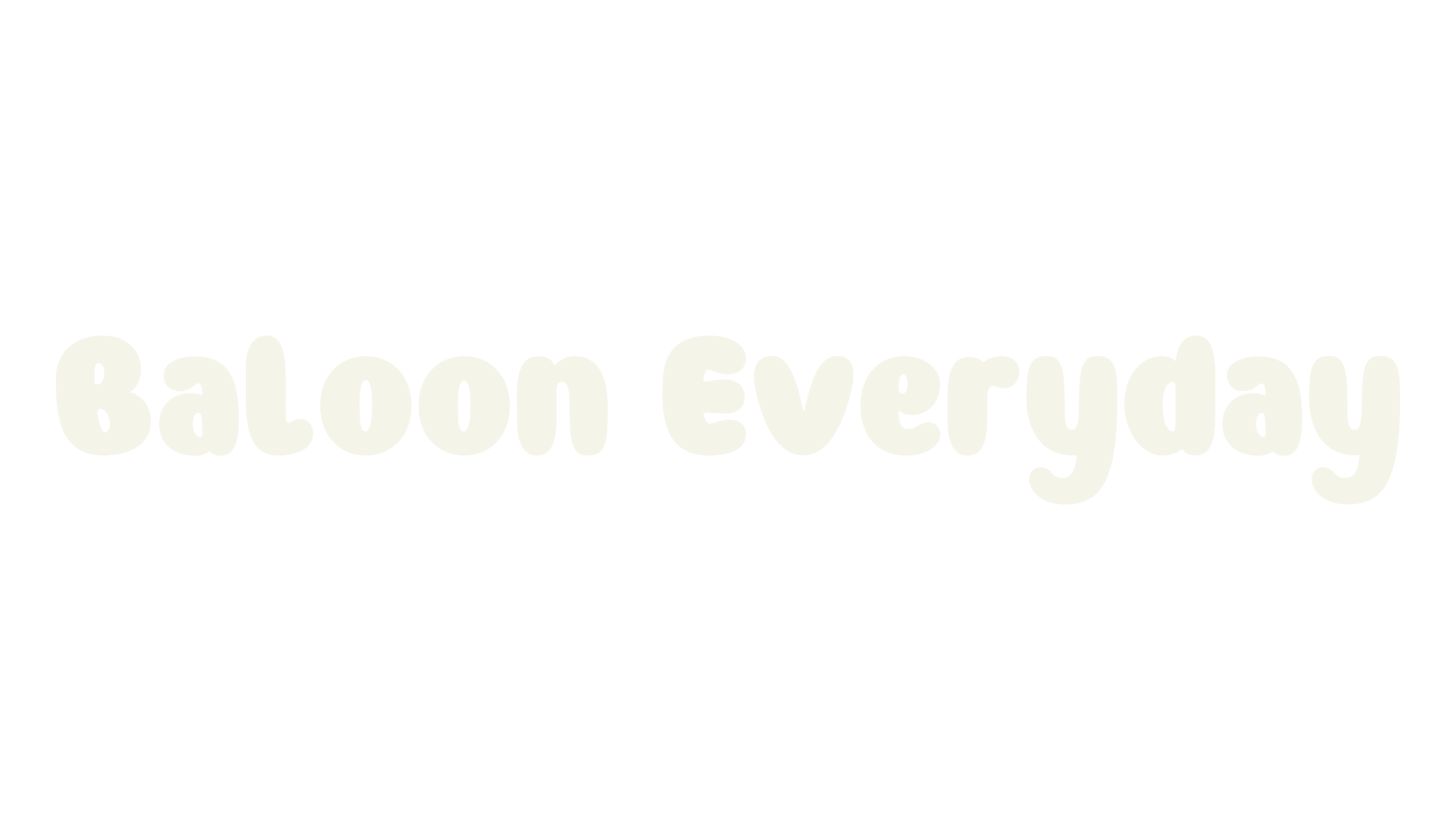 Baloon Everyday, bold font preview