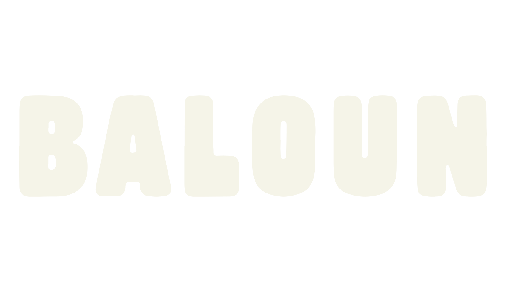 BALOUN, bold font preview