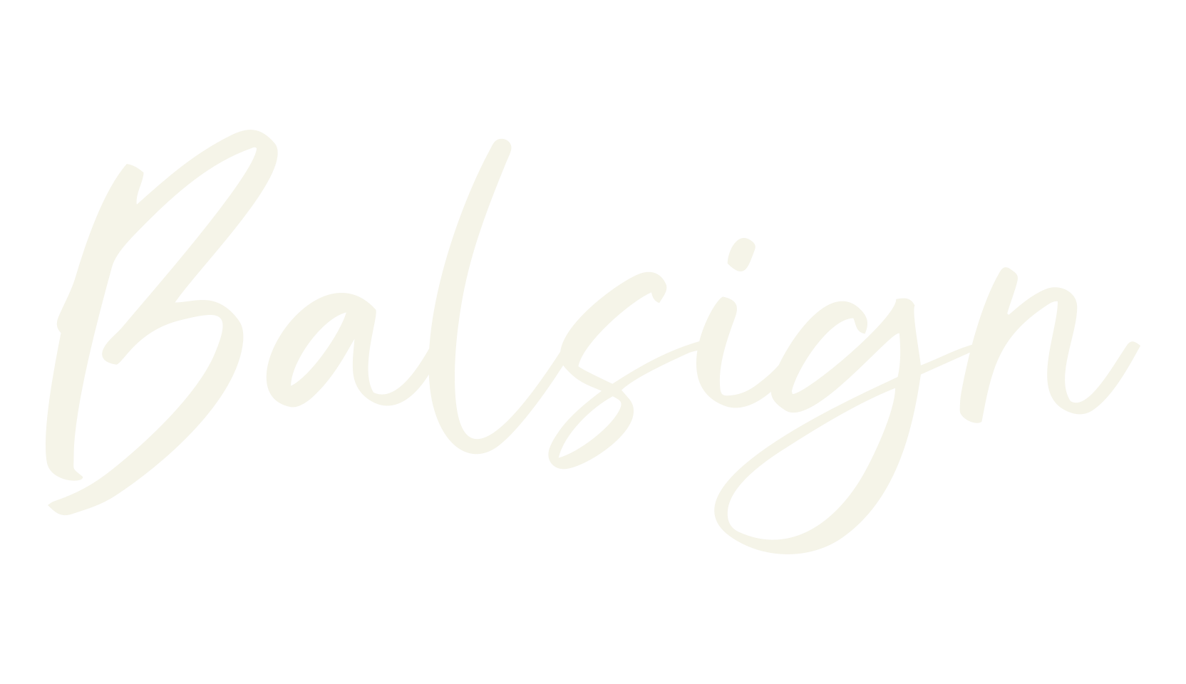Balsign, cursive font preview