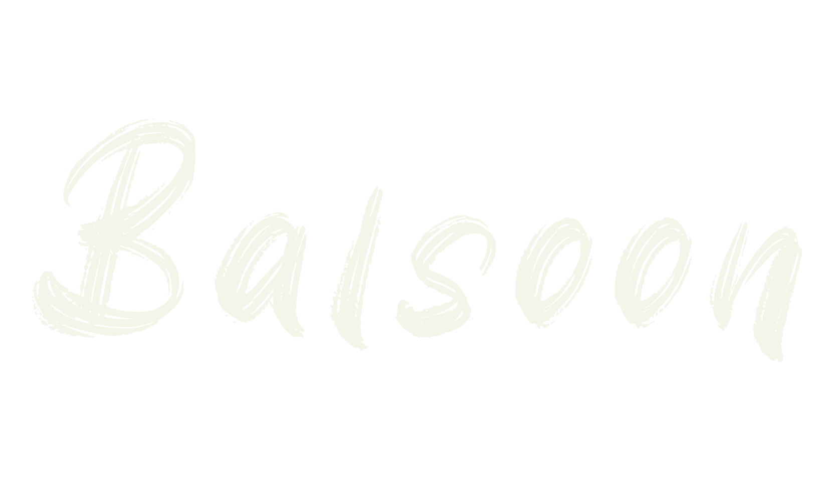 Balsoon, paintbrush font preview