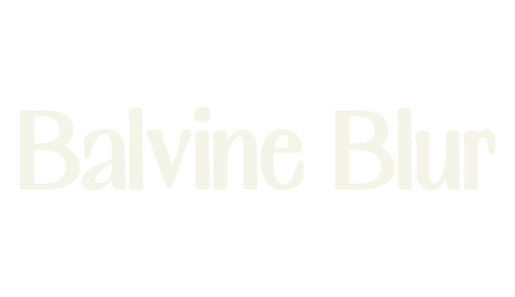 Balvine Blur, bubble letters font preview