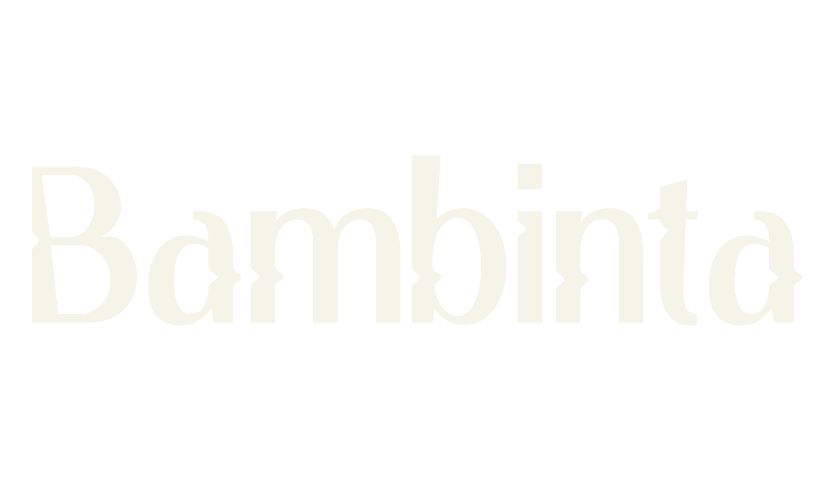 Bambinta, design font preview