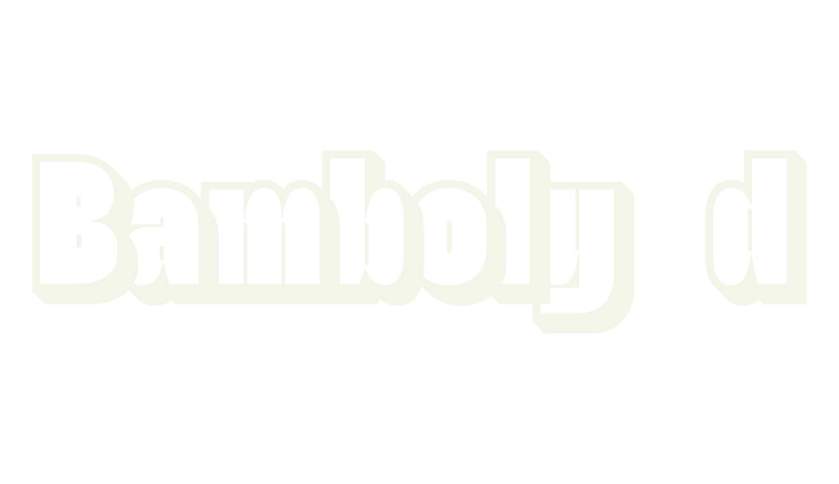 Bamboly 3d, 3d font preview