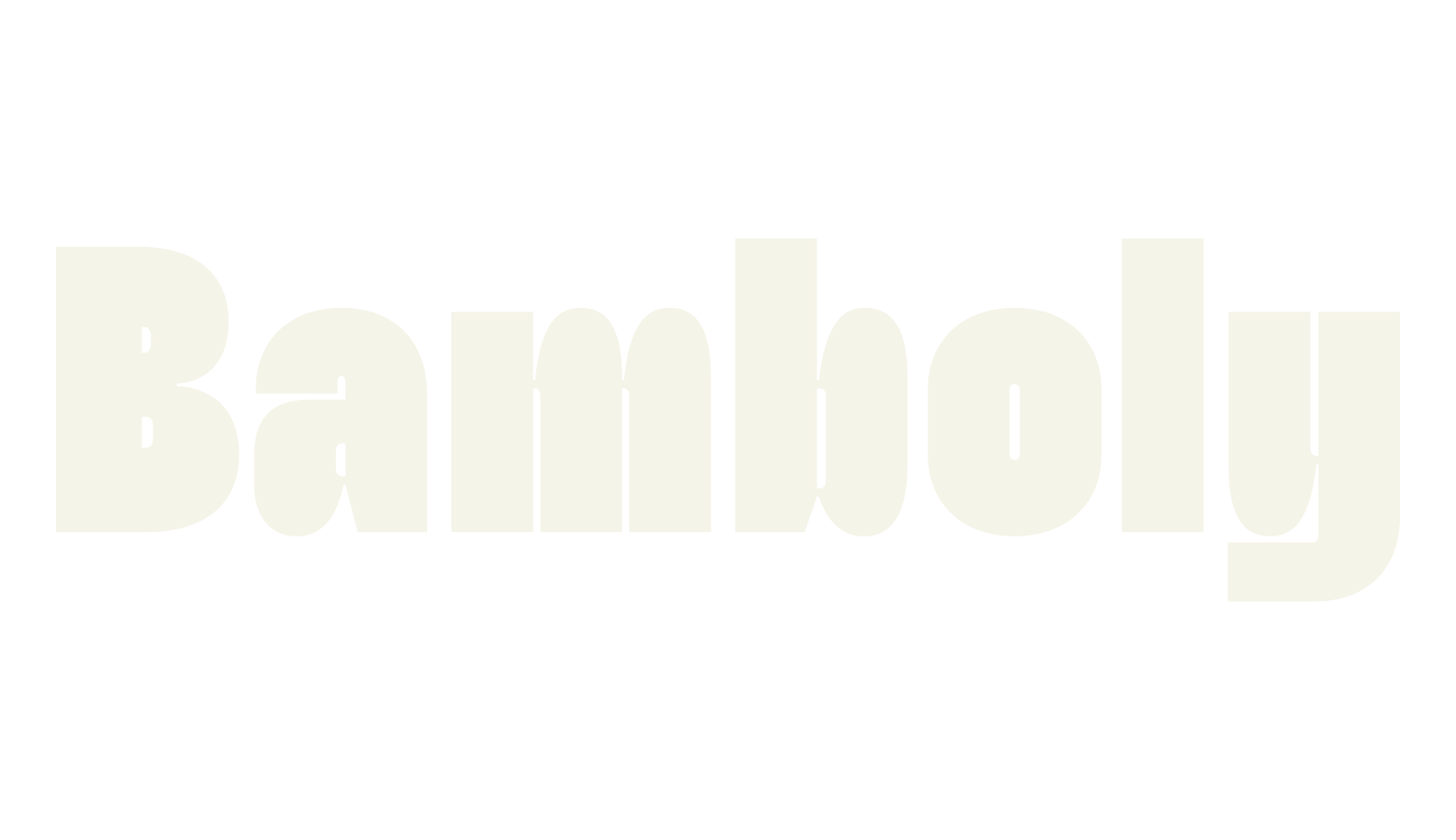 Bamboly, bold font preview