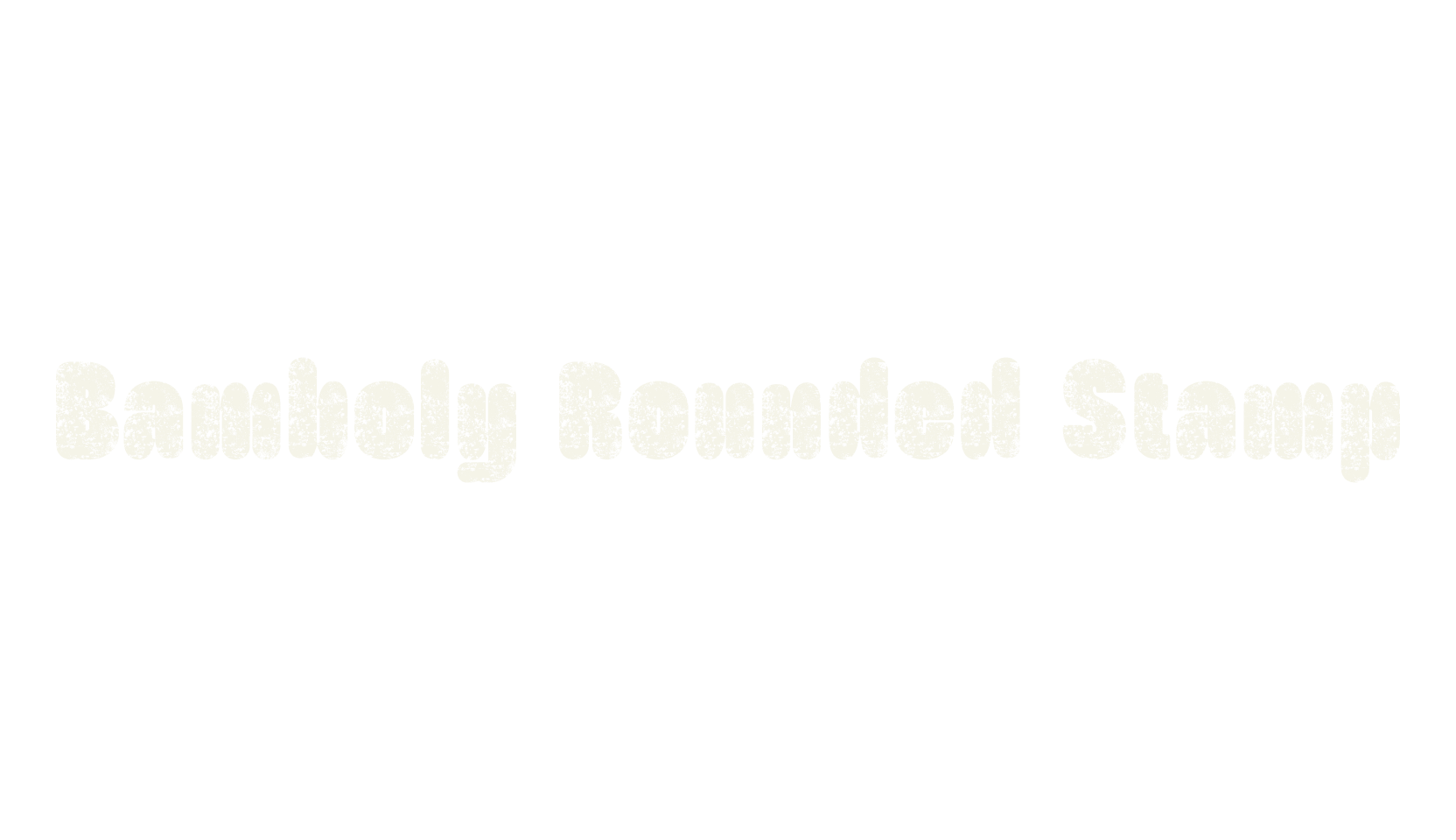 Bamboly Rounded Stamp, bold font preview