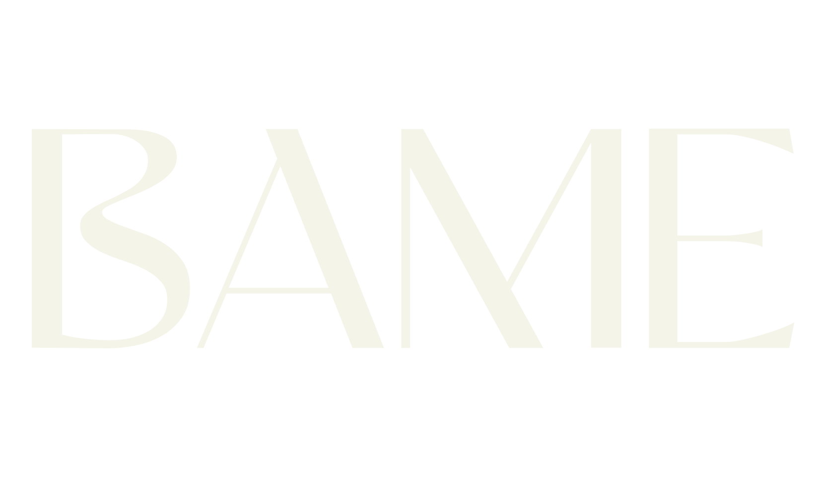 Bame, psychedelic font preview