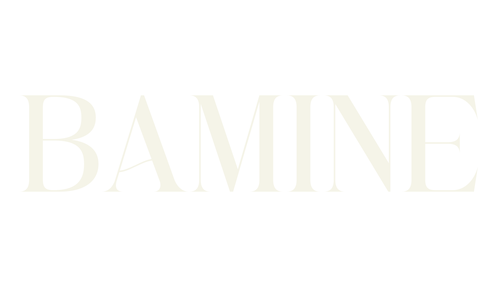 BAMINE, text font preview