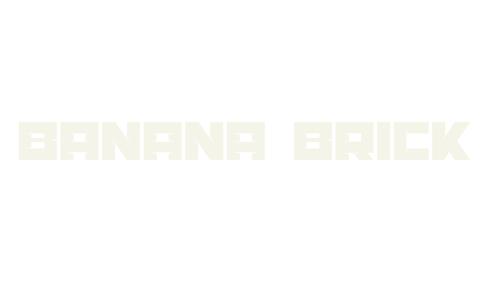 Banana Brick, square font preview