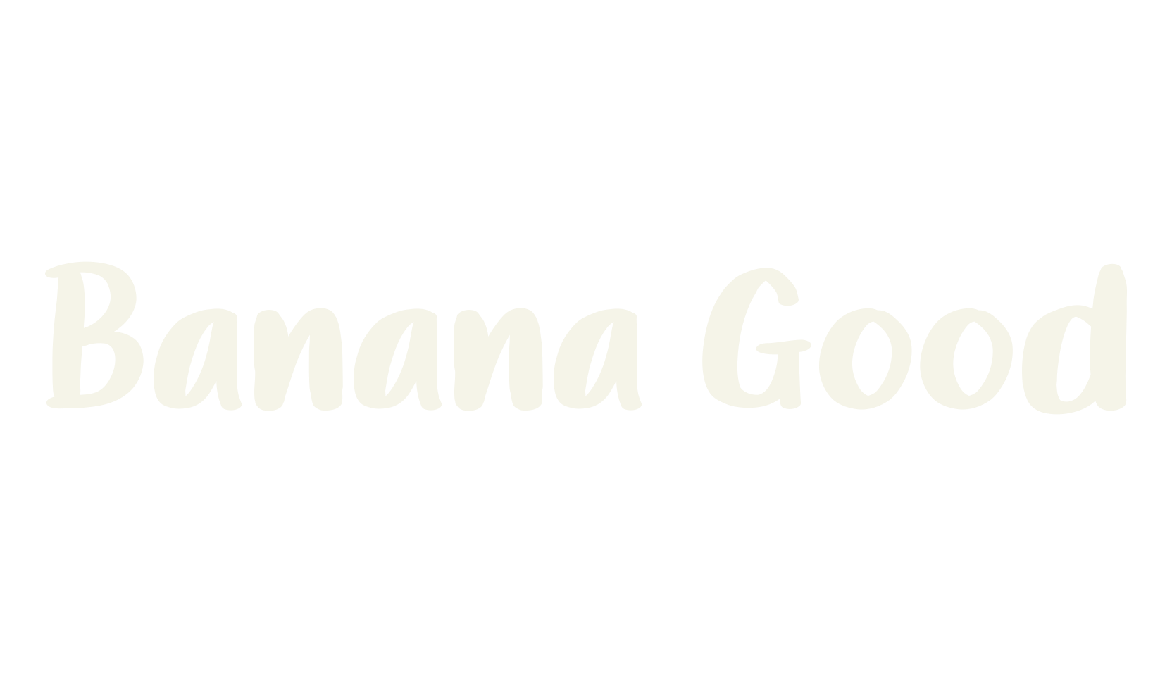 Banana Good, handwriting font preview
